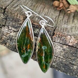 NEW! Rainforest Chrysocolla Earrings